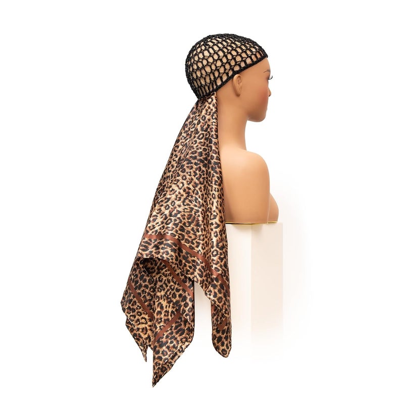 ROSEBONY غطاء شعر مع وشاح، عناية بالشعر بدون حرارة، غطاء استحمام (لون-3) - Image 2